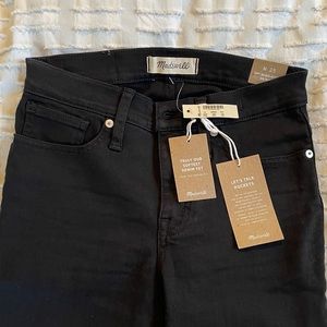 NWT Black Madewell 9” Mid-Rise Skinny Jeans
